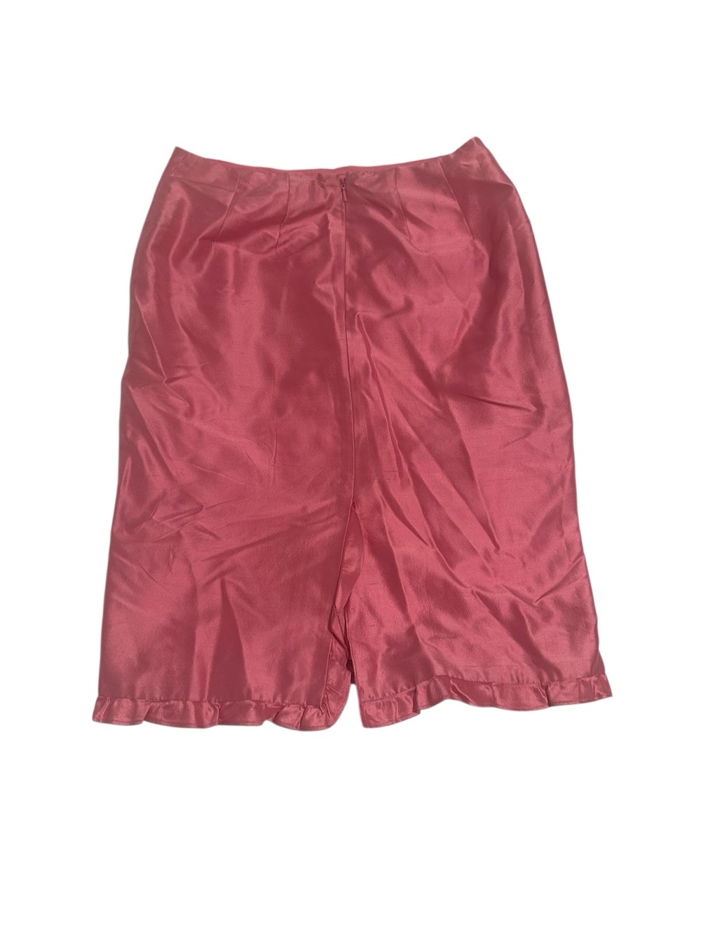 Dana Buchman Satin Rose Midi Skirt